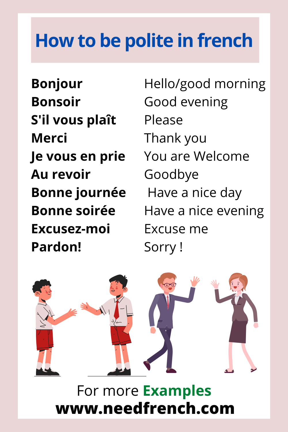 A Comprehensive Guide to French Politeness and Etiquette NeedFrench