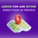 Asking for and Giving Directions in French