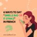 6 Ways to Say “smells bad or It Stinks” in French