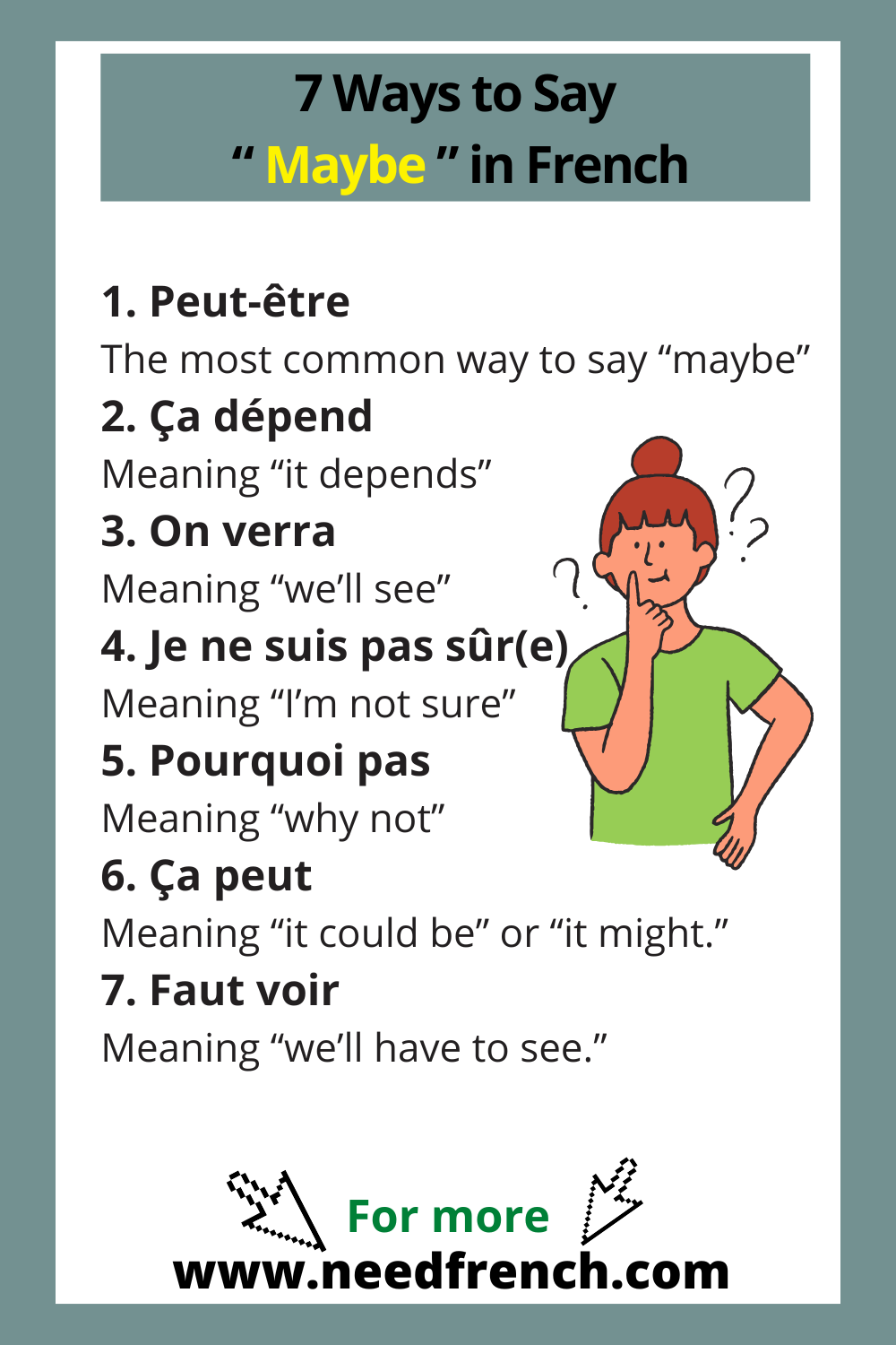 7 Ways to Say Maybe in French 1