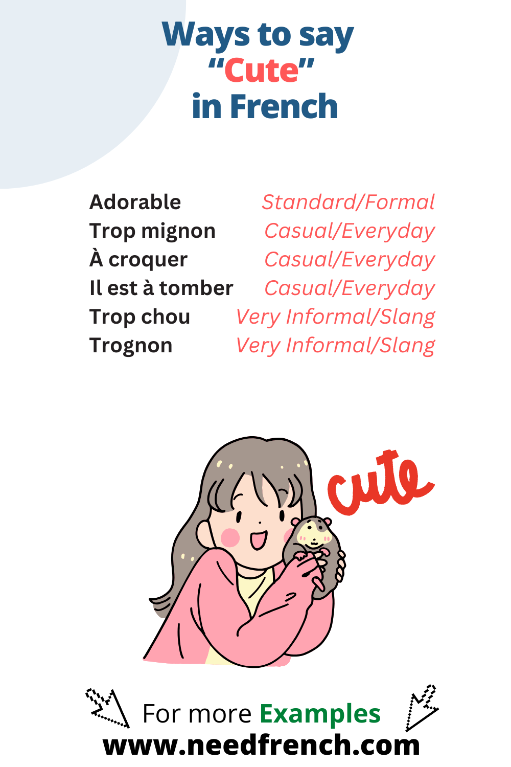 Ways to Say Cute in French